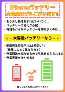 iPhoneバッテリー交換 